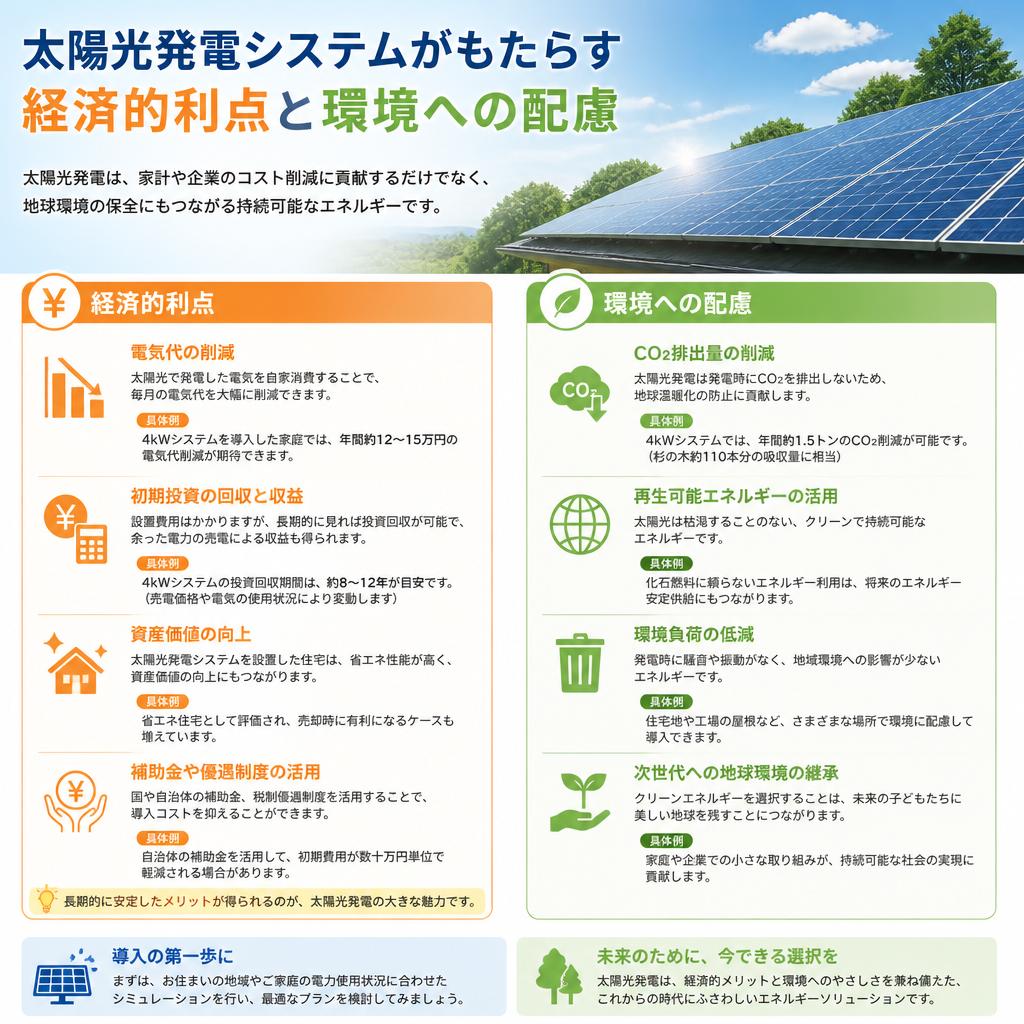 2. 太陽光発電の導入メリット